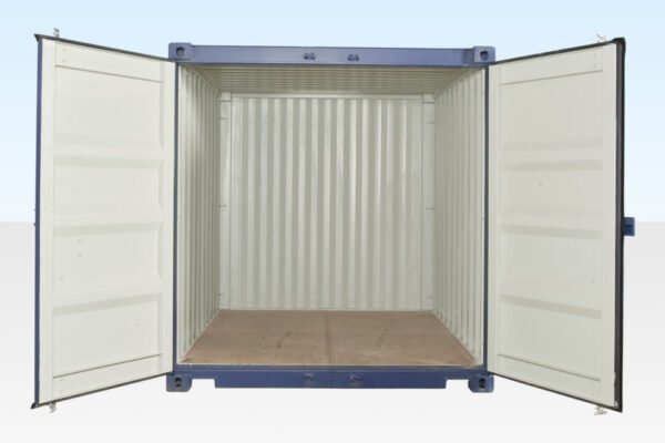 10 ft x 8 ft Shipping Container – Blue, Corten Steel, CSC Plated - Image 2