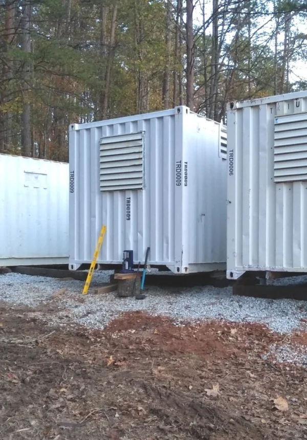 40ft High Cube Container Shop with Office and Storage Racking - Arcelor ...