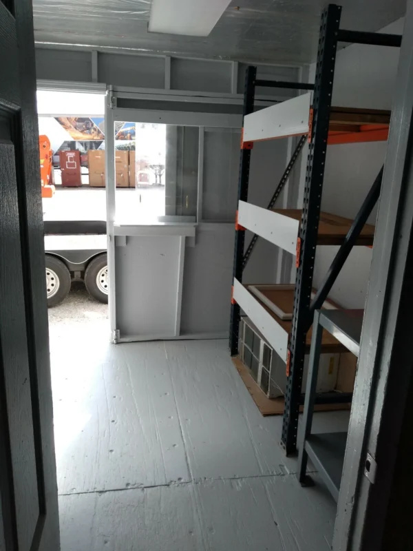 40ft High Cube Container Shop with Office and Storage Racking - Arcelor ...