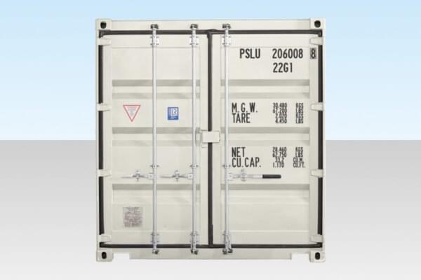 20 ft Shipping Container – White, Corten Steel, CSC Plated, 28mm Marine Ply Floor - Image 3