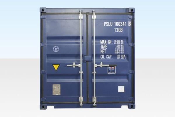 10 ft x 8 ft Shipping Container – Blue, Corten Steel, CSC Plated - Image 3