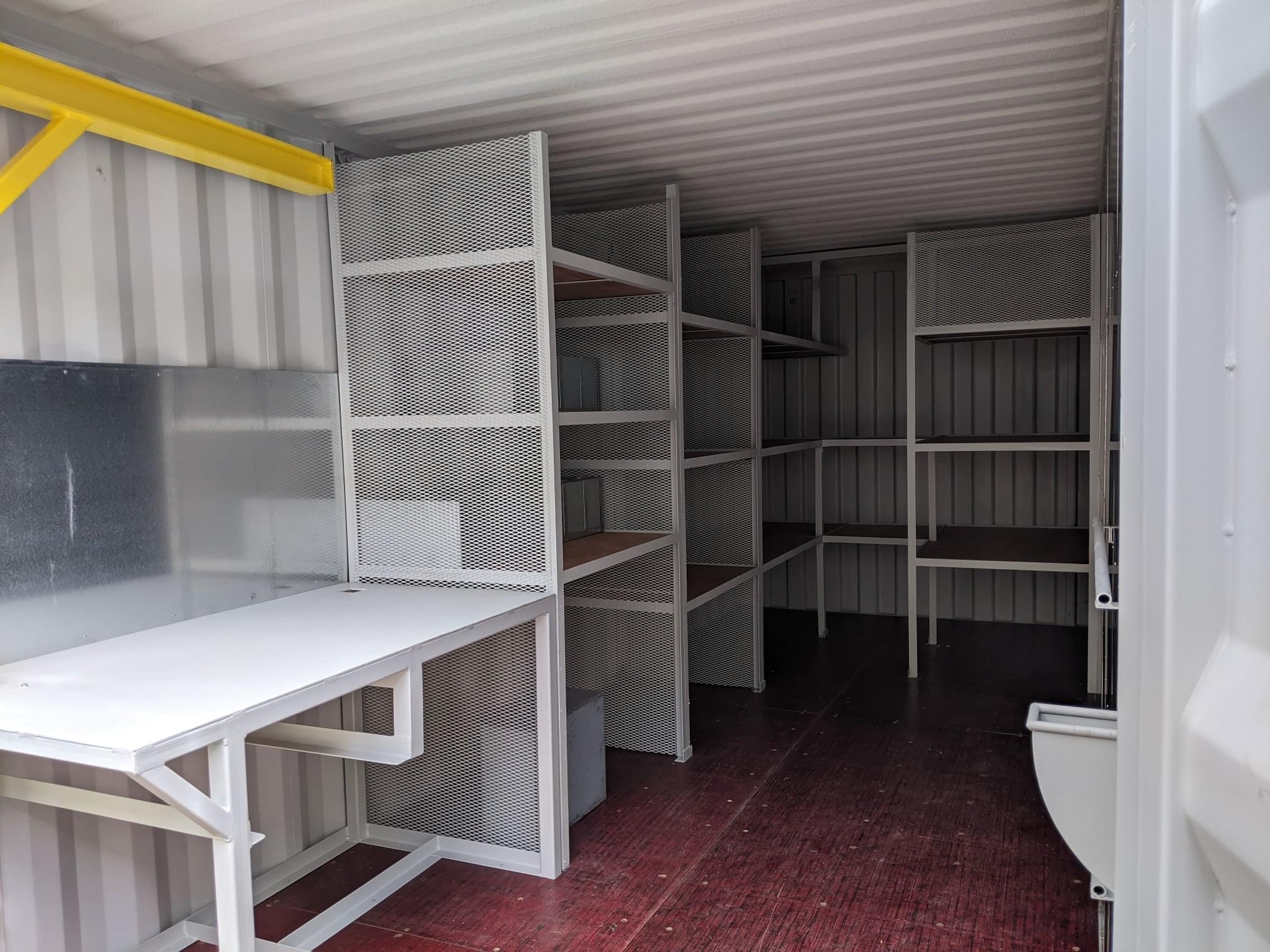20ft New Workshop Container with Electrical System and Workbench - Image 3
