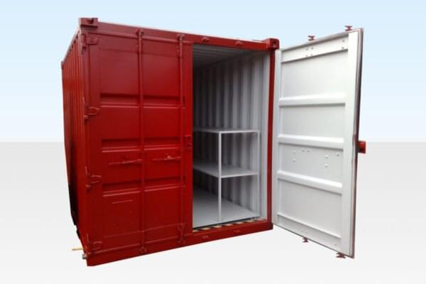 10 ft x 8 ft Flat Floor Bunded Storage Container – Corten Steel, 3mm Durbar Floor - Image 2