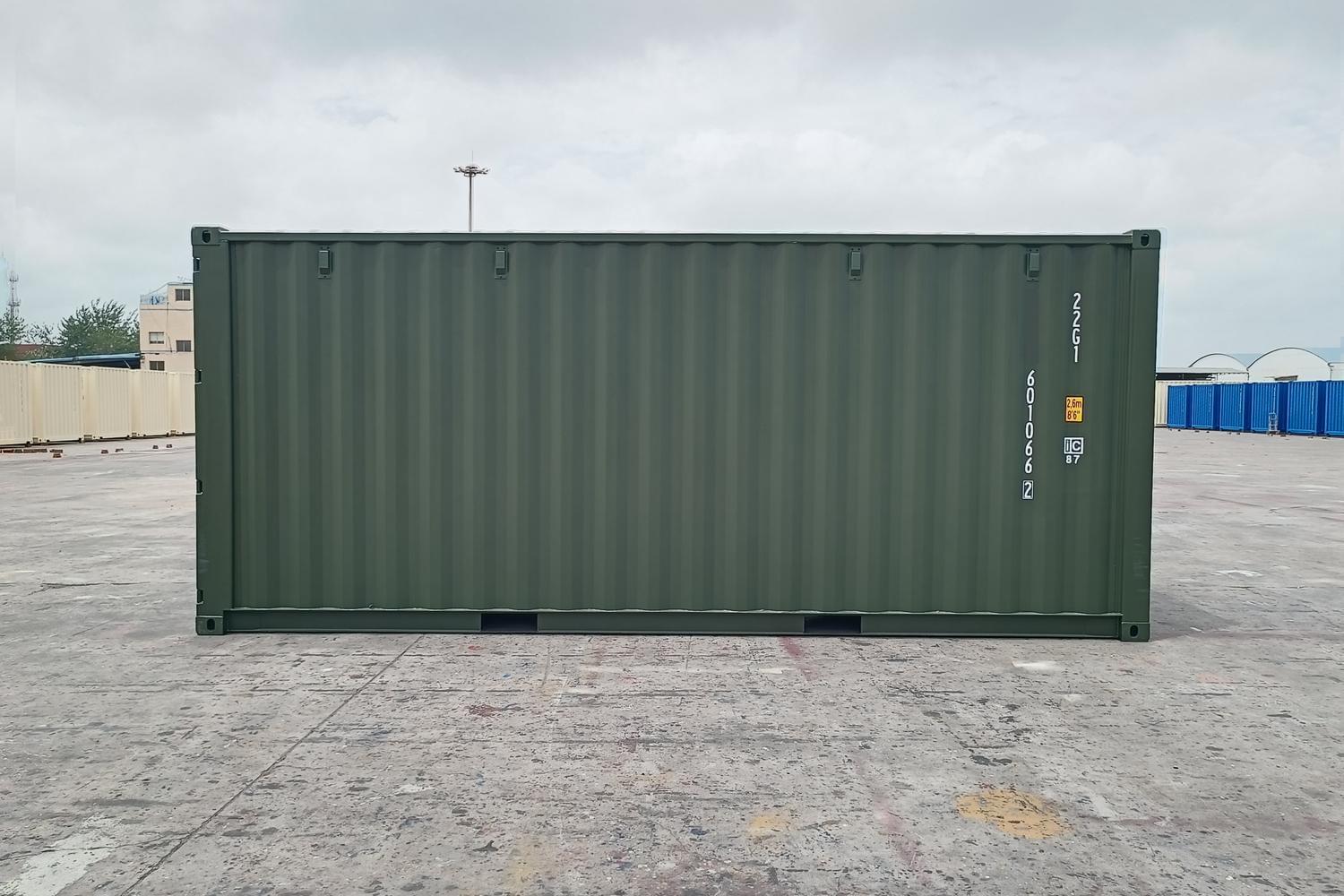 20 ft Shipping Container – Dark Green – Corten Steel, CSC Plated, 28mm Marine Ply Floor - Image 4