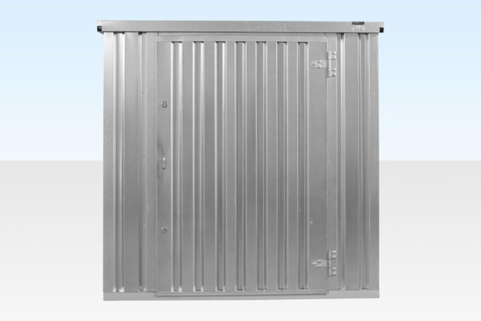 4m Flat Pack Container Store – Galvanised, Double Locking System - Image 3