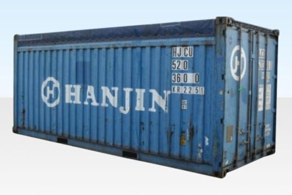 20 ft Open Top Container – Removable Bows, Weatherproof Tarpaulin, Lashing Rings - Image 3