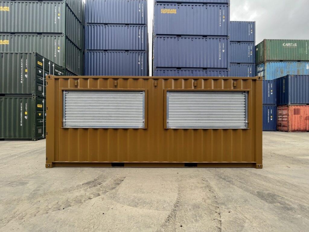 20ft Converted Container Bar with Serving Hatch and Electrical System - Image 5