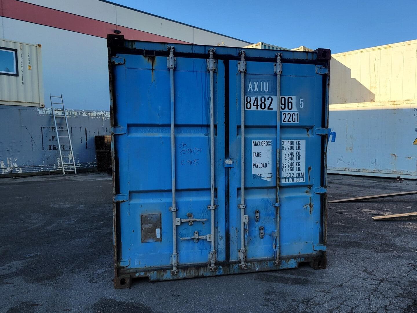 20 ft Dry Van Shipping Container – Corten Steel, CSC Plated, Wind and Watertight