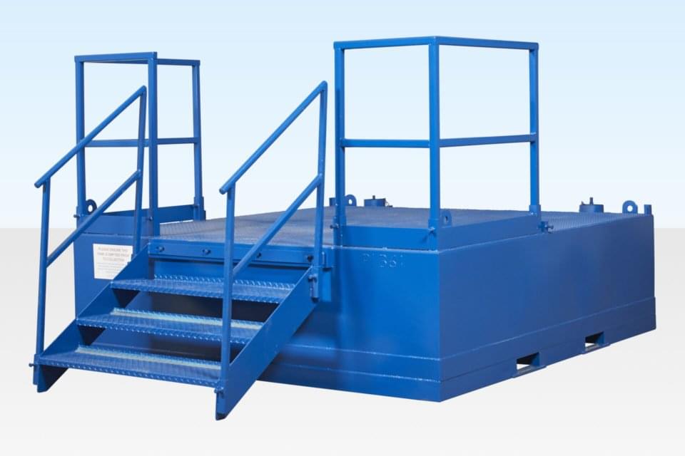 Double Mains Toilet Waste Tank – 500 Gallon, Steel Construction
