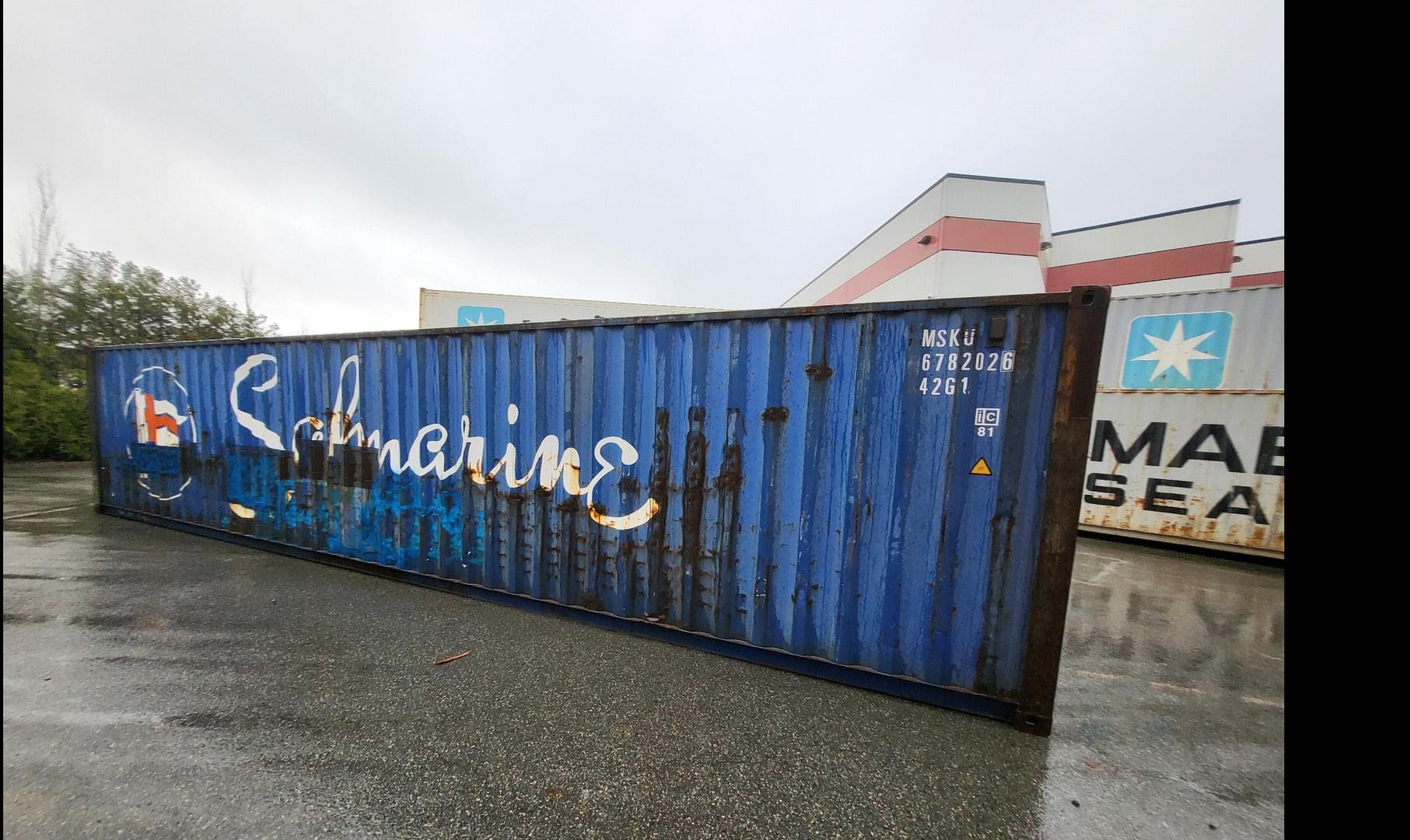 40 ft Cargo Worthy Shipping Container – Corten Steel, CSC Plated, Wind and Watertight