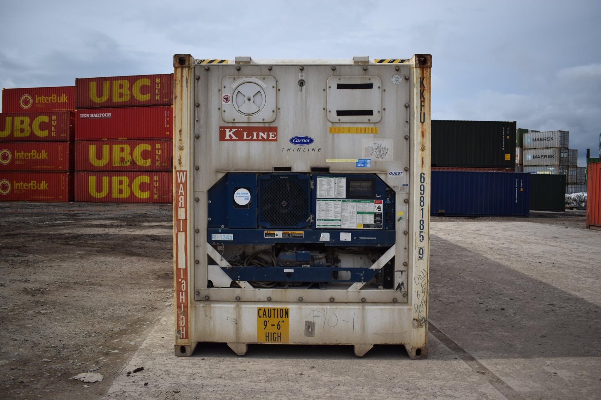 20ft Used Refrigerated Shipping Container with Carrier Cooling Unit - Image 4