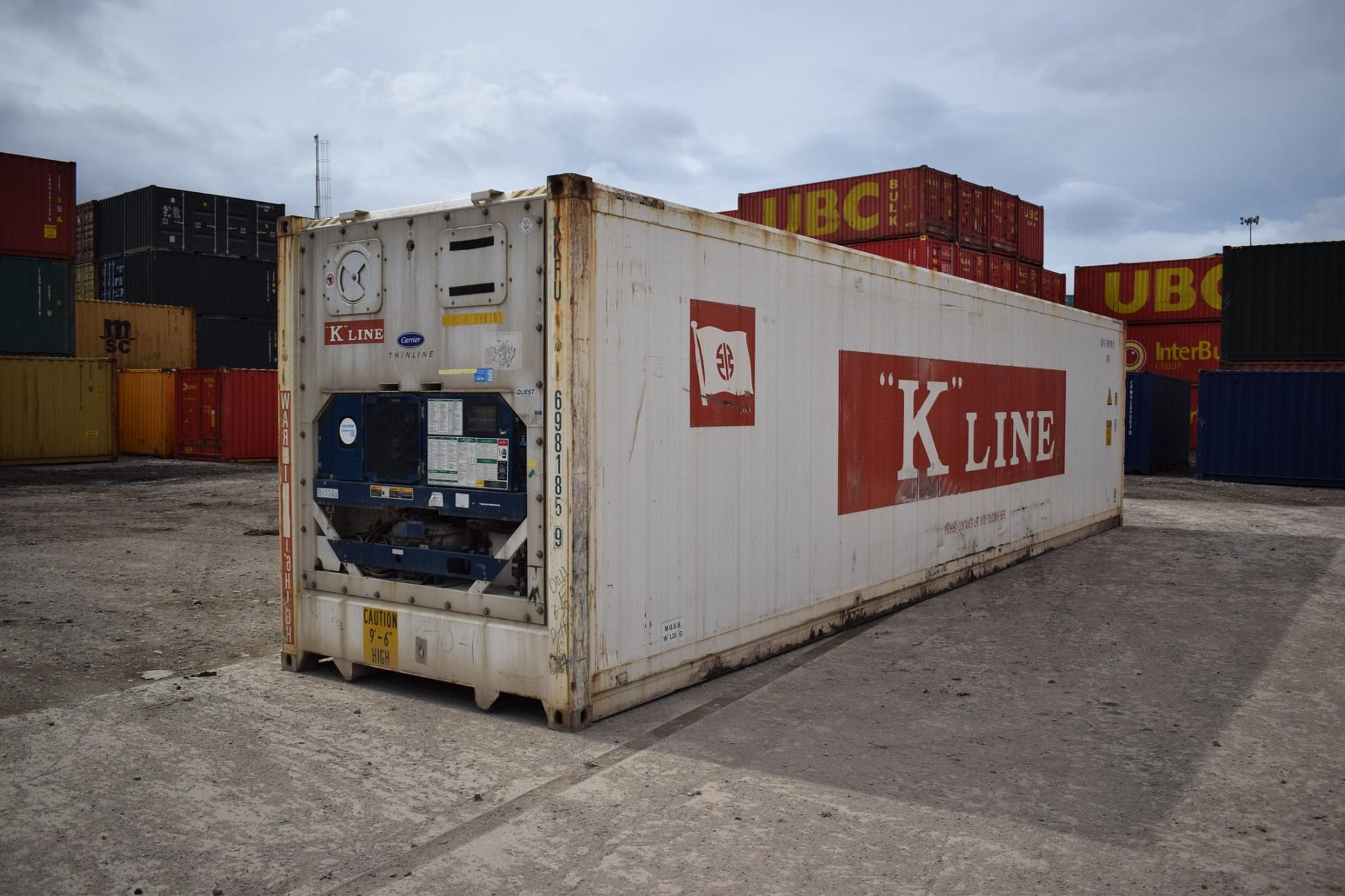 20ft Used Refrigerated Shipping Container with Carrier Cooling Unit - Image 2