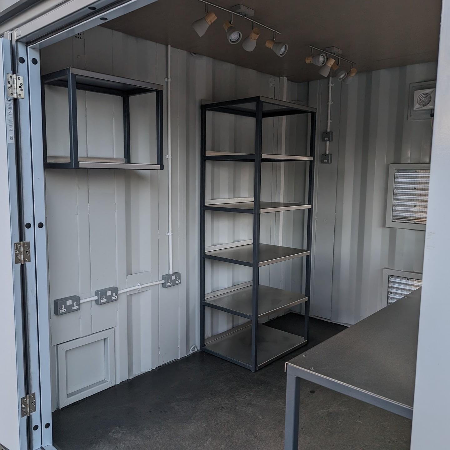 10ft Custom Container Pop-Up Bar with Serving Hatch and Electrical Package - Image 4