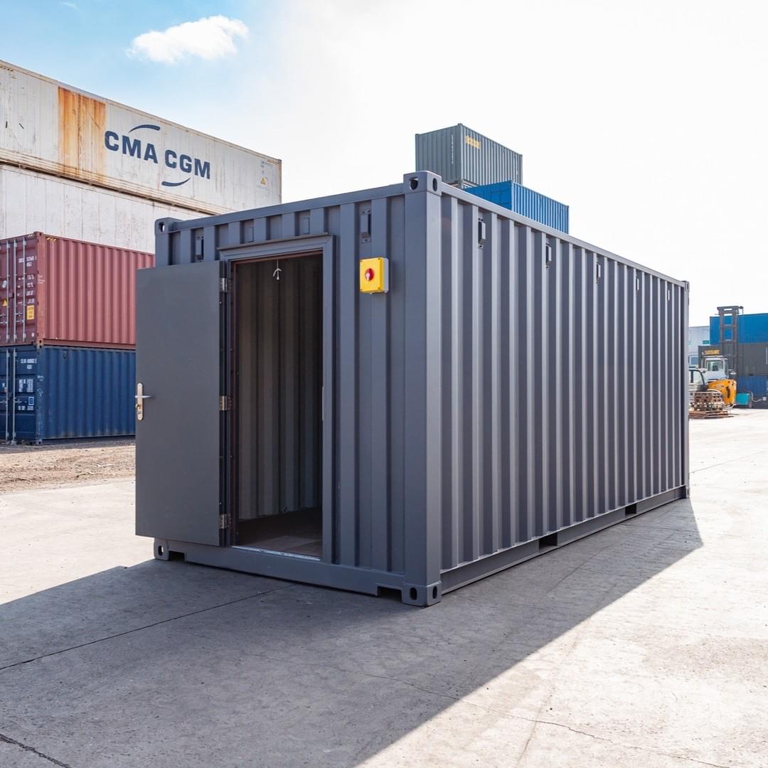 20ft Standard Shipping Container – Grey Exterior