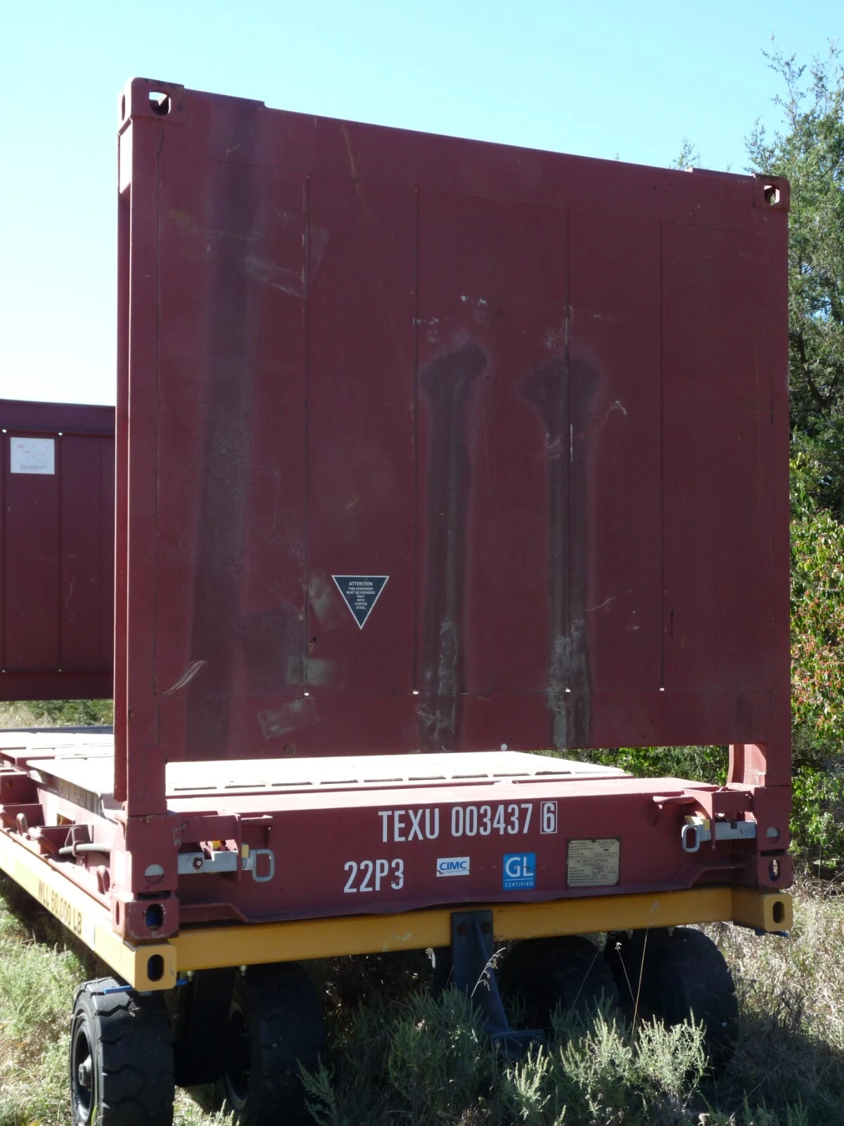 20ft Flat Rack Container – One Trip – Open Sides - Image 6