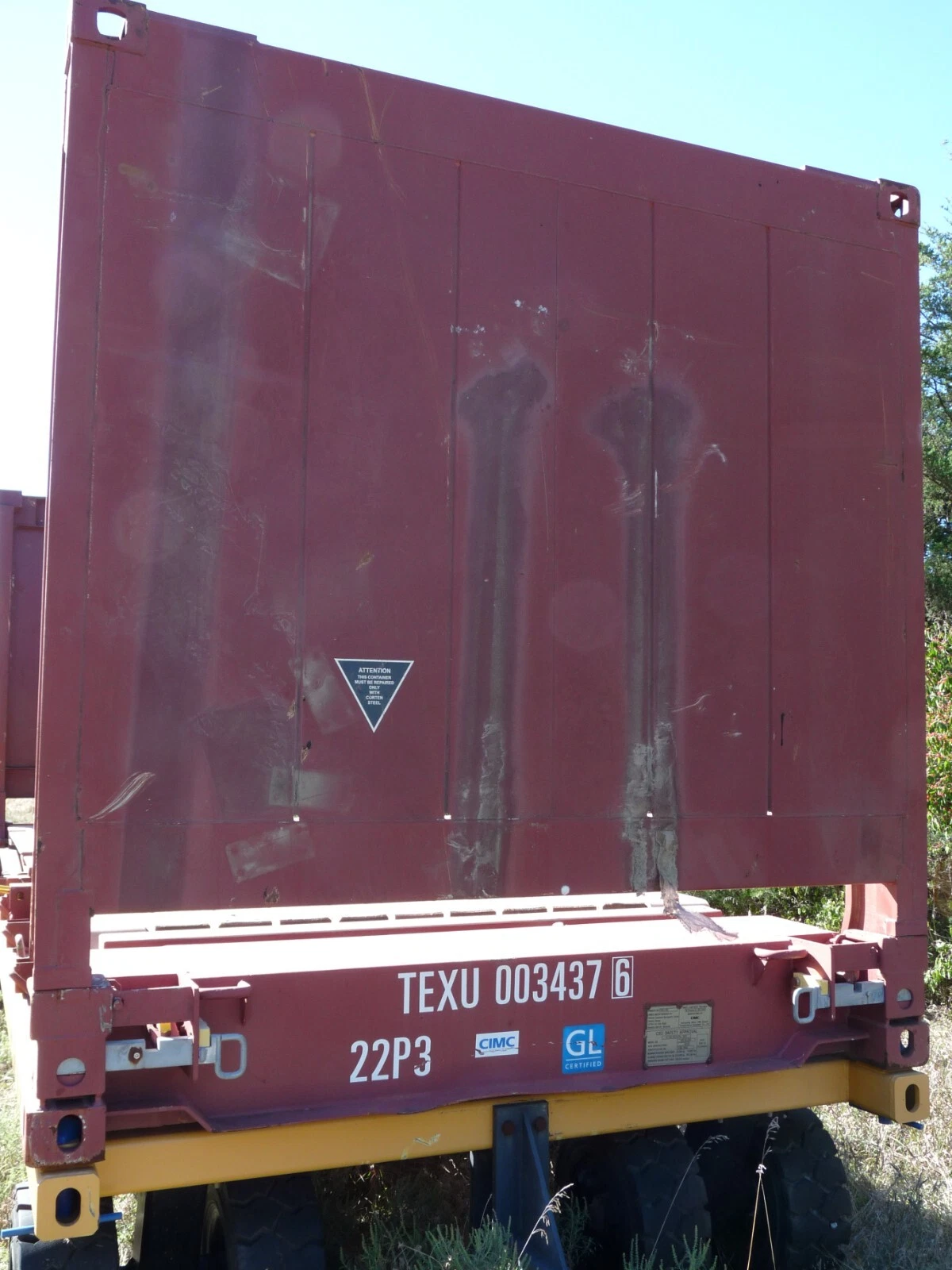 20ft Flat Rack Container – One Trip – Open Sides - Image 4