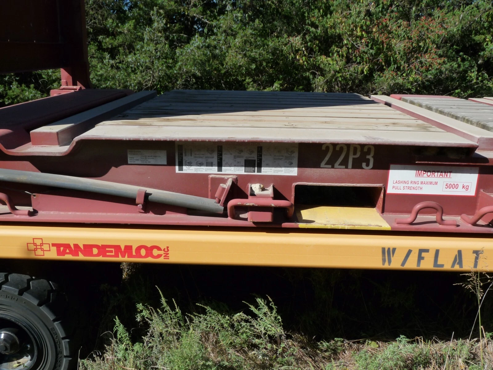 20ft Flat Rack Container – One Trip – Open Sides - Image 5