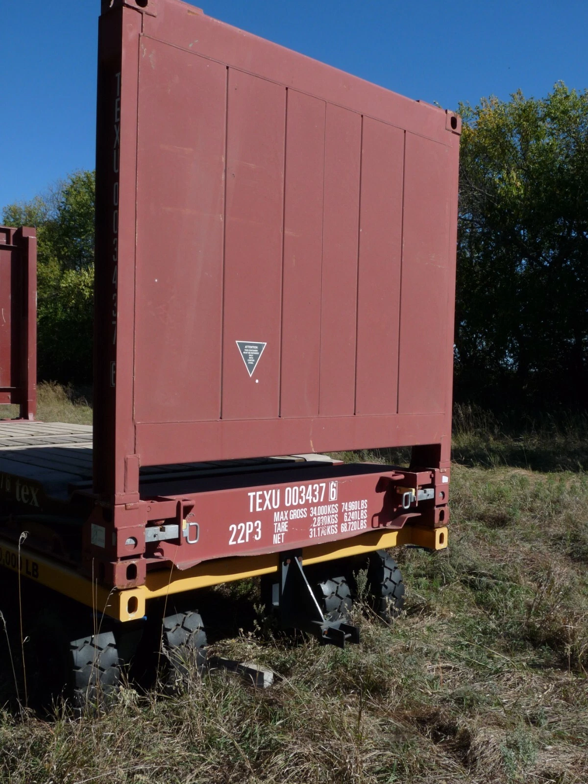 20ft Flat Rack Container – One Trip – Open Sides - Image 10