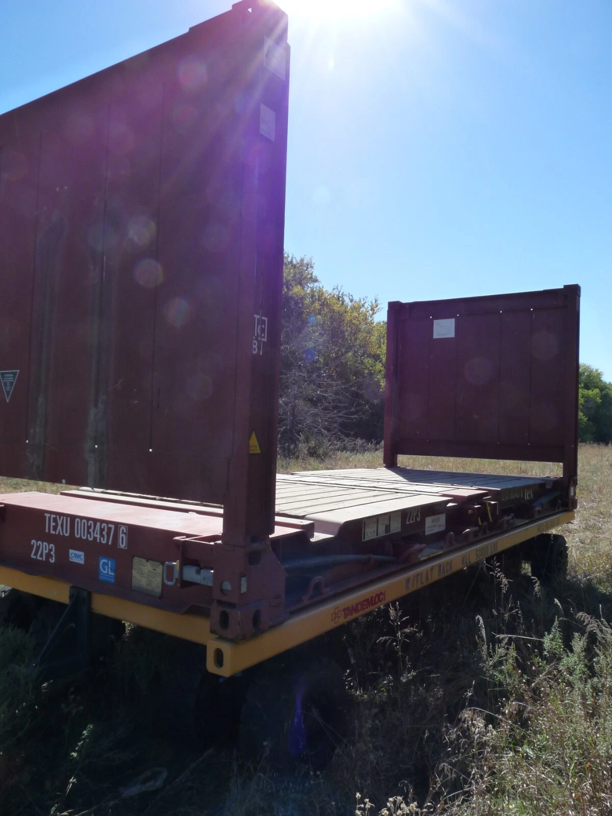 20ft Flat Rack Container – One Trip – Open Sides - Image 8